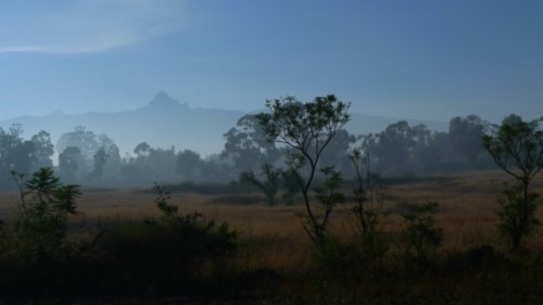Le Mt Kenya tôt le matin